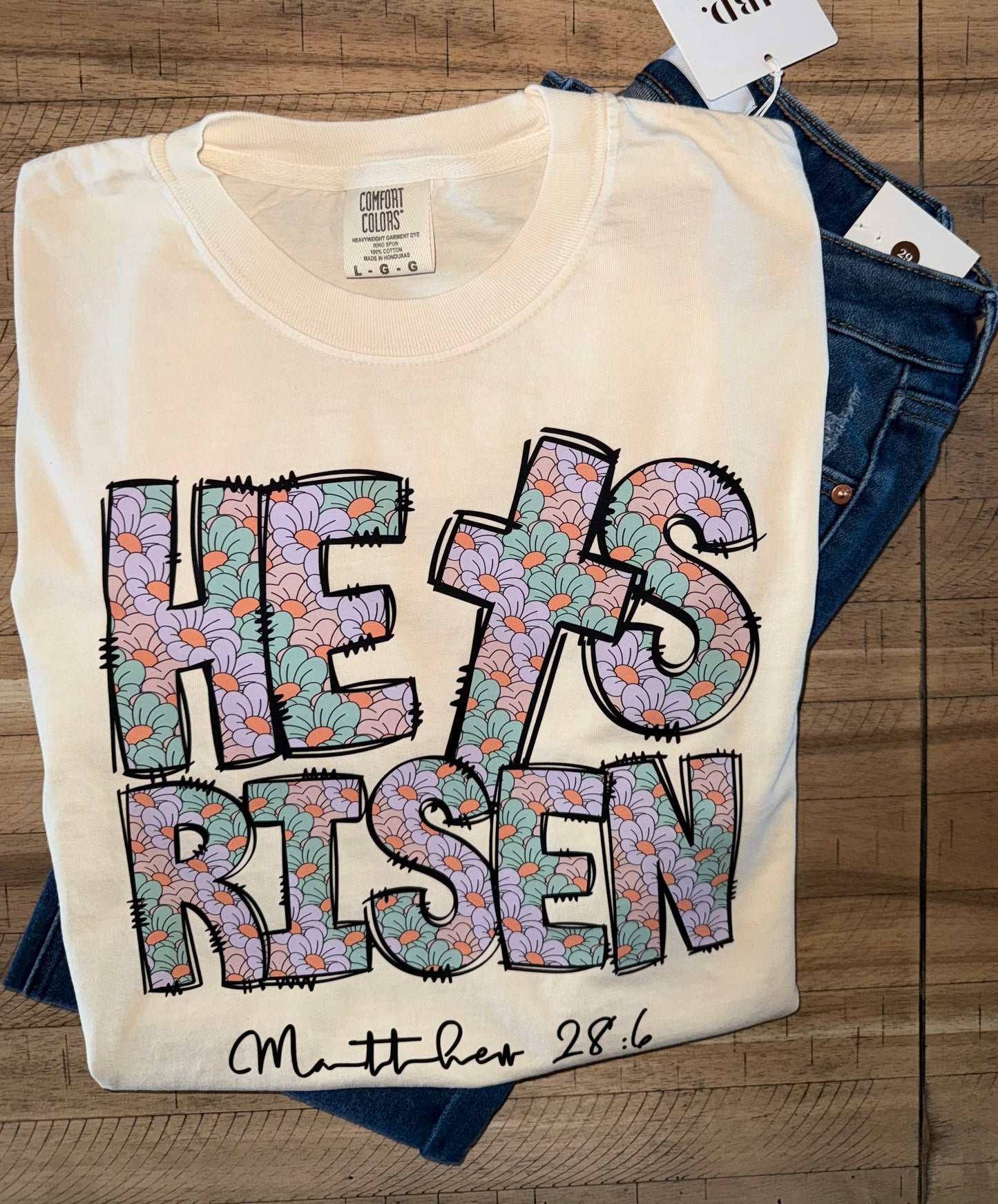 He Is Risen Tee