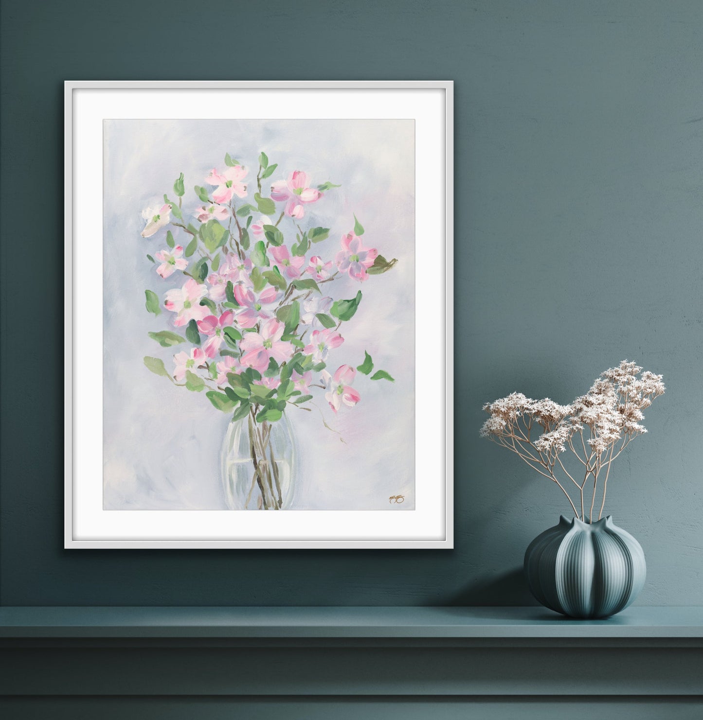 Dogwood, a fine art print on canvas