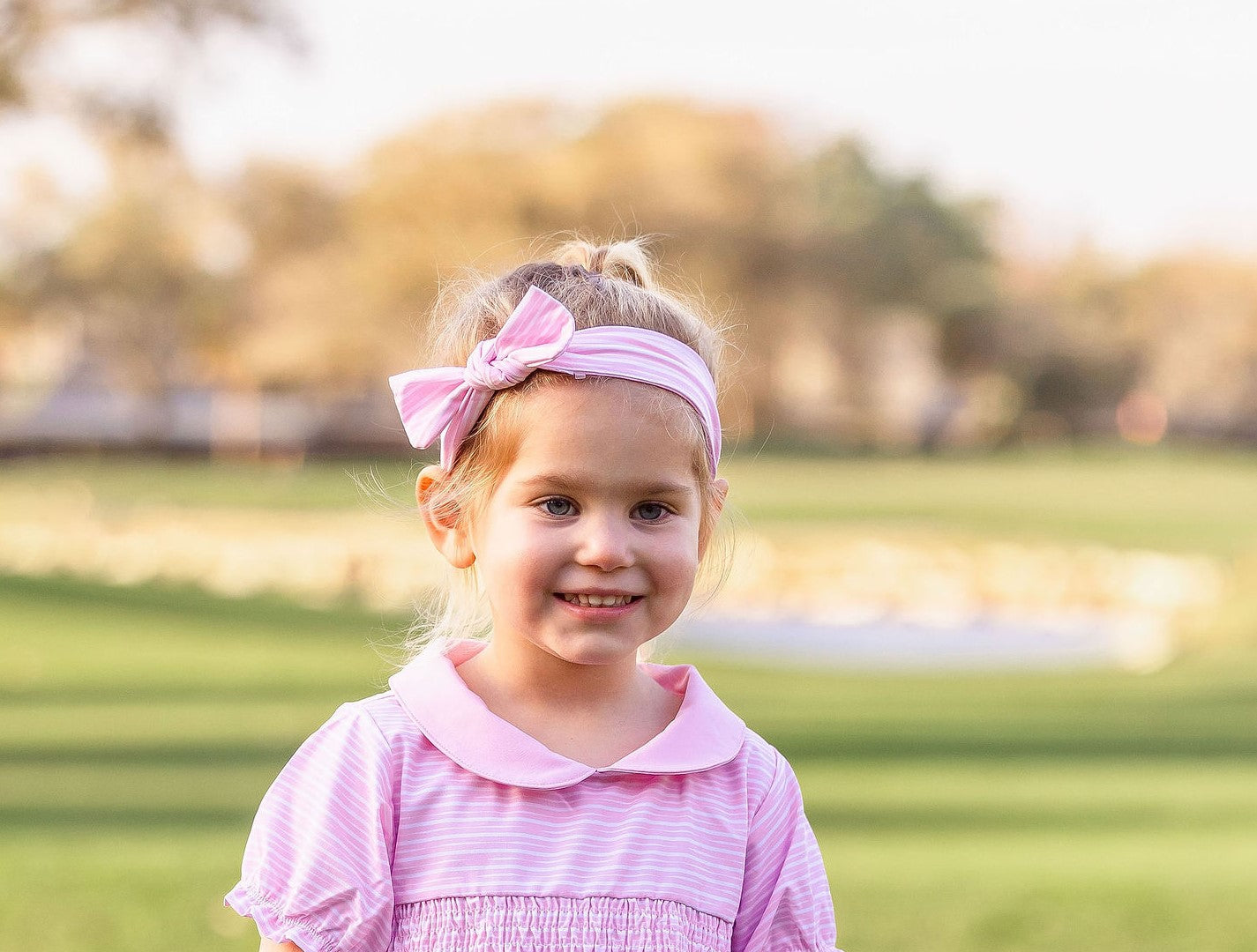 Infant and Toddler Headband-Sonoma Stripe Blush