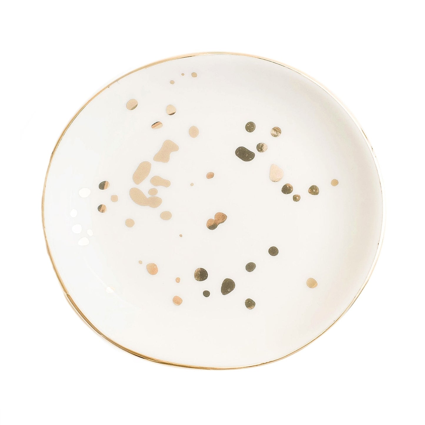 Gold Speckled Jewelry Dish