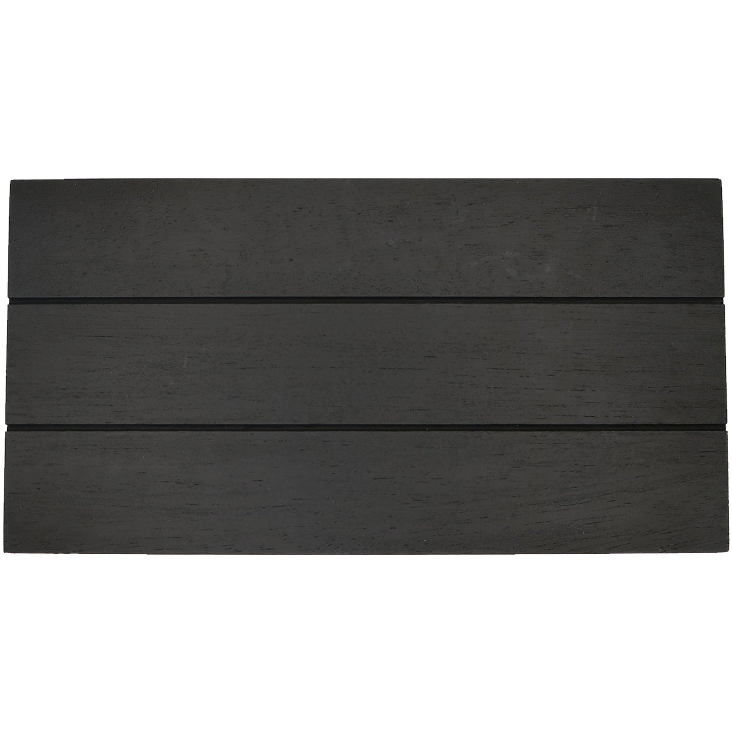 Black Rectangular Wood Tray