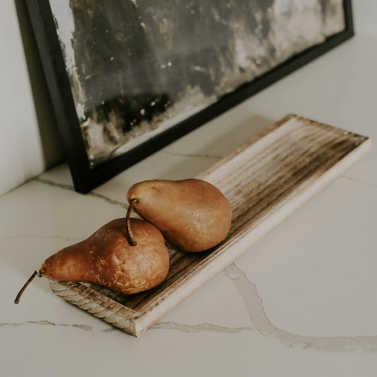 Rustic Rectangular Wood Tray