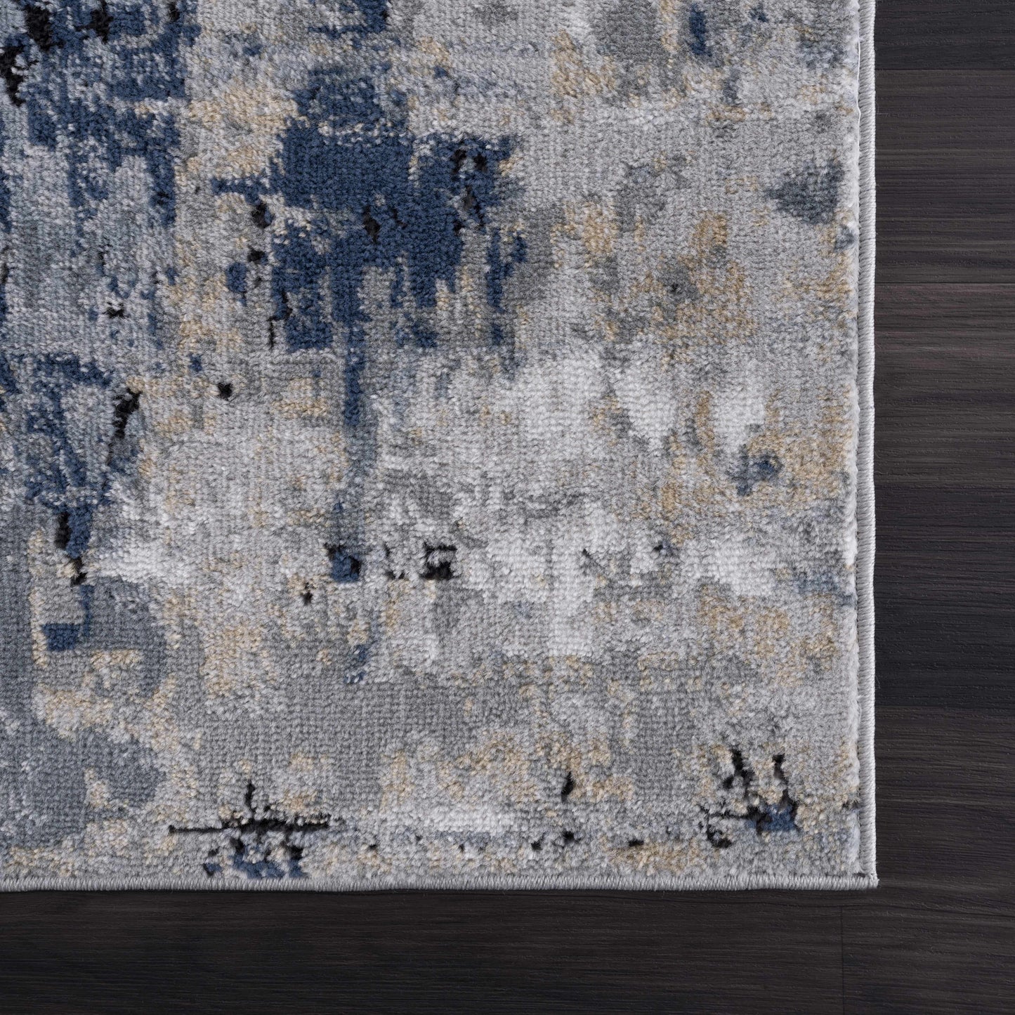 Campsall Abstract Blue Rug