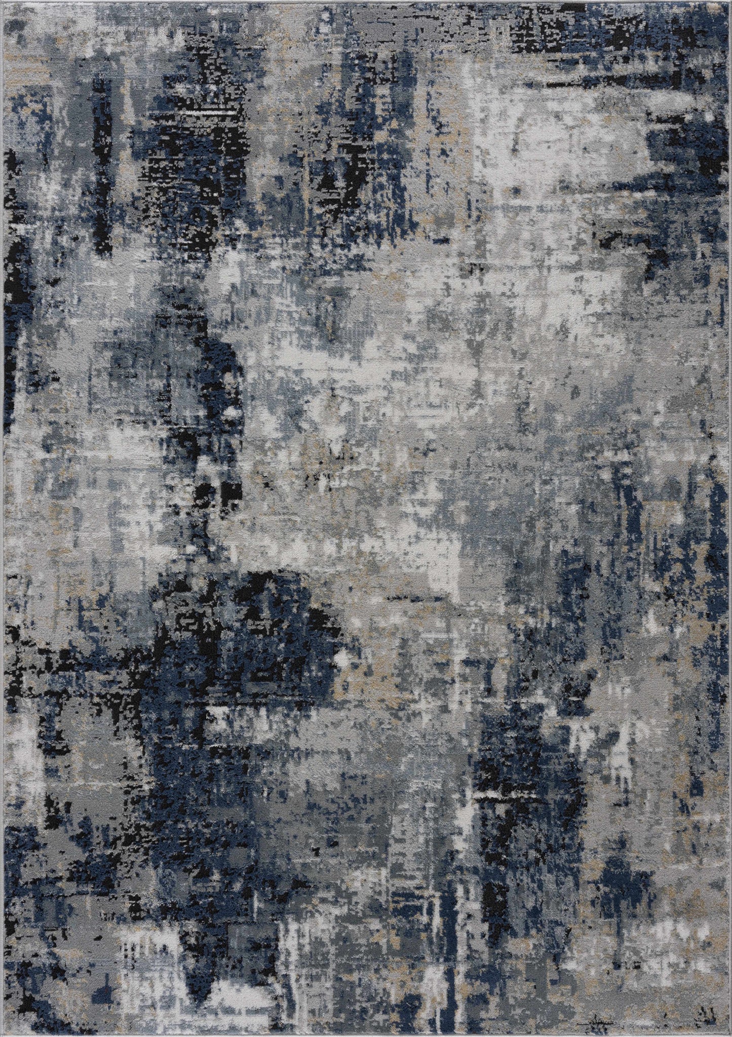 Campsall Abstract Blue Rug