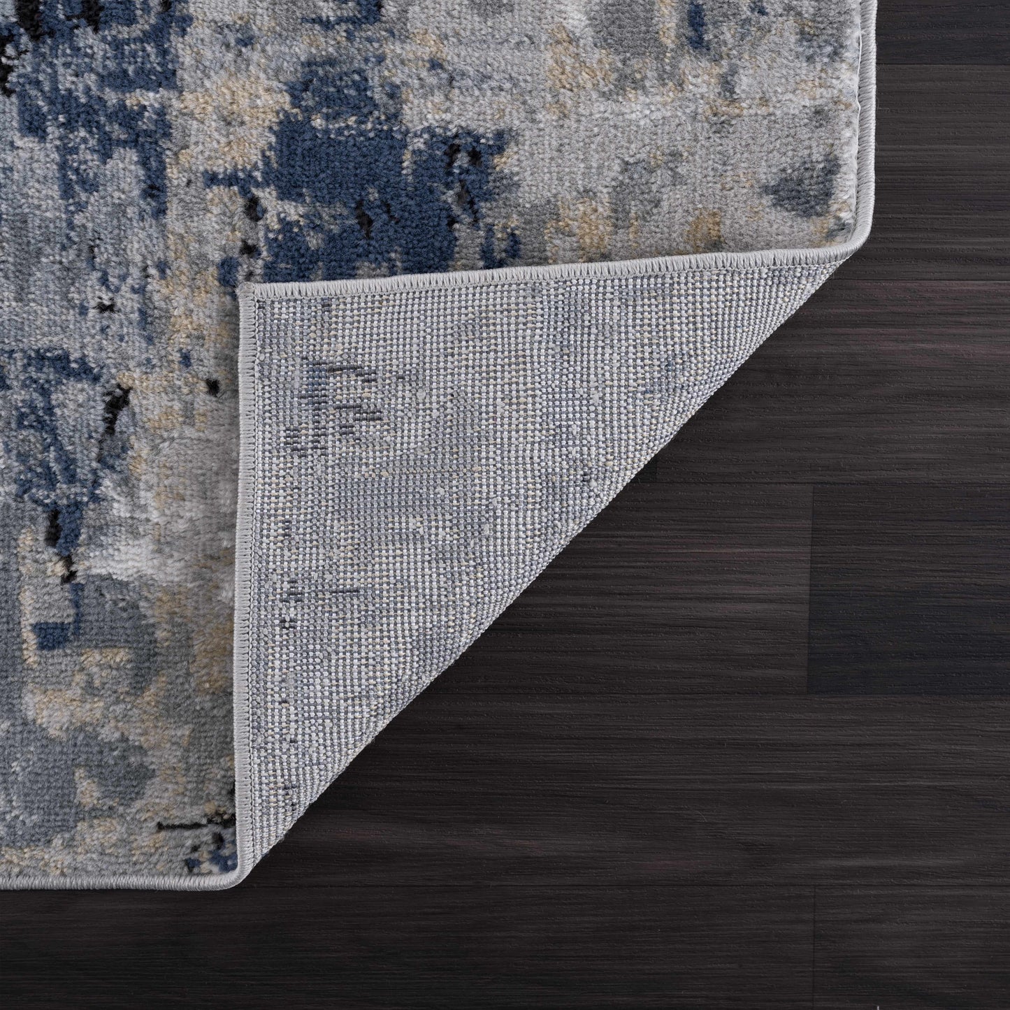 Campsall Abstract Blue Rug