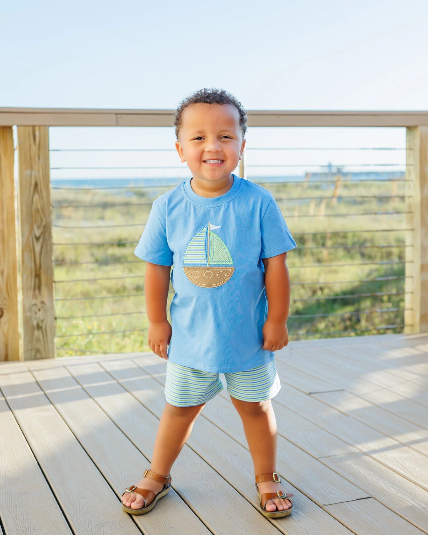 Sailin' Away Boys Shorts Set