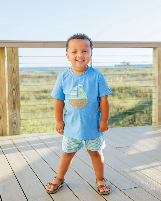 Sailin' Away Boys Shorts Set