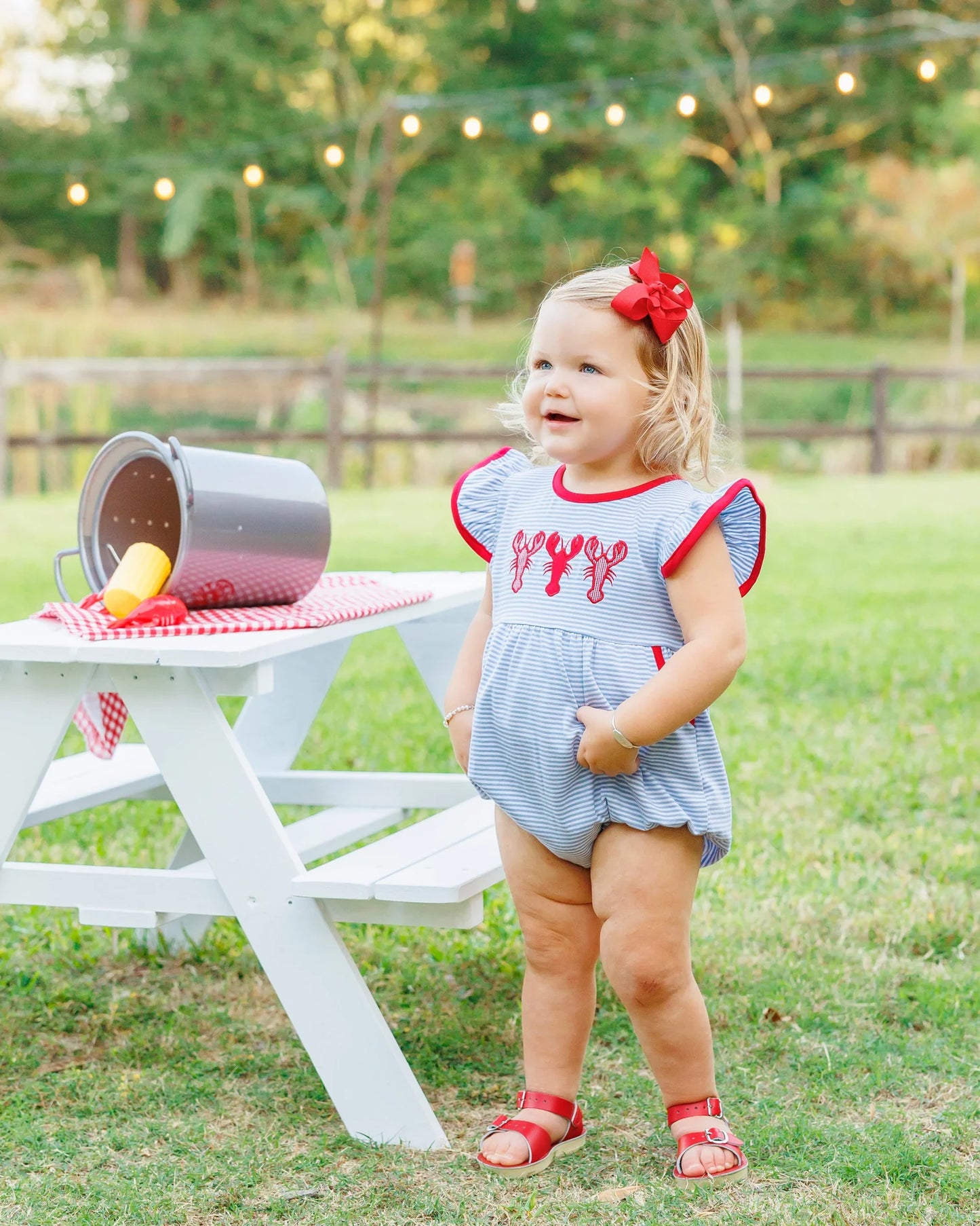 Jellybean Girls Bayou Boil Pocket Romper