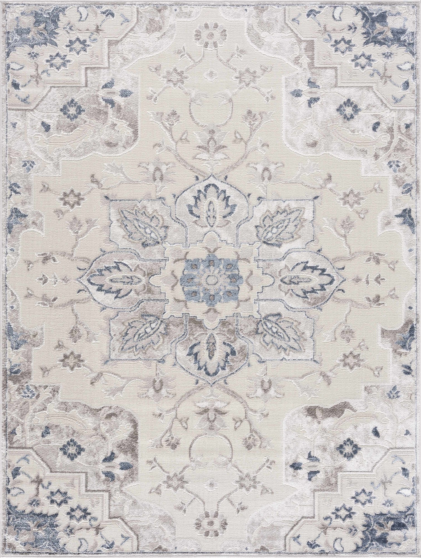 Calum Blue & Gray Area Rug - Clearance