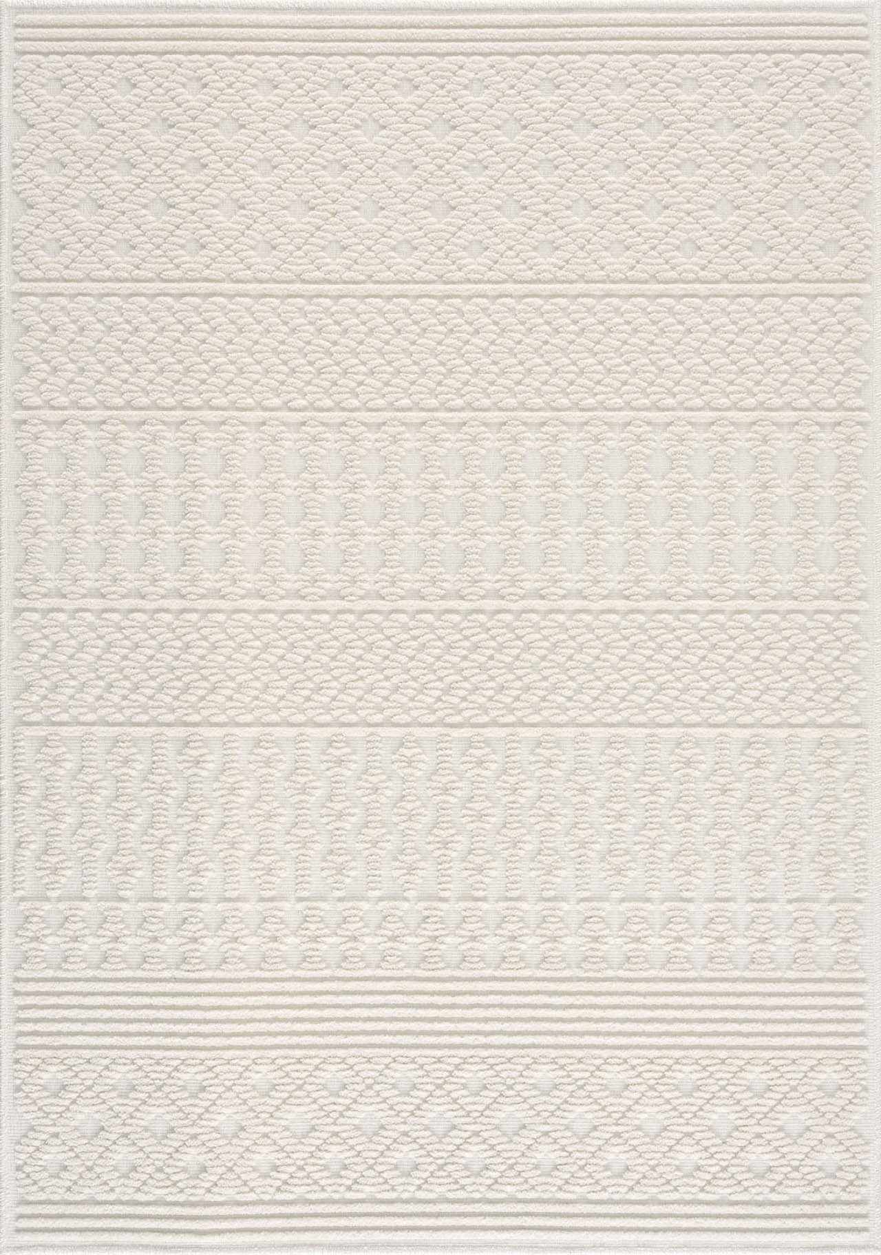 Drago White Washable Area Rug