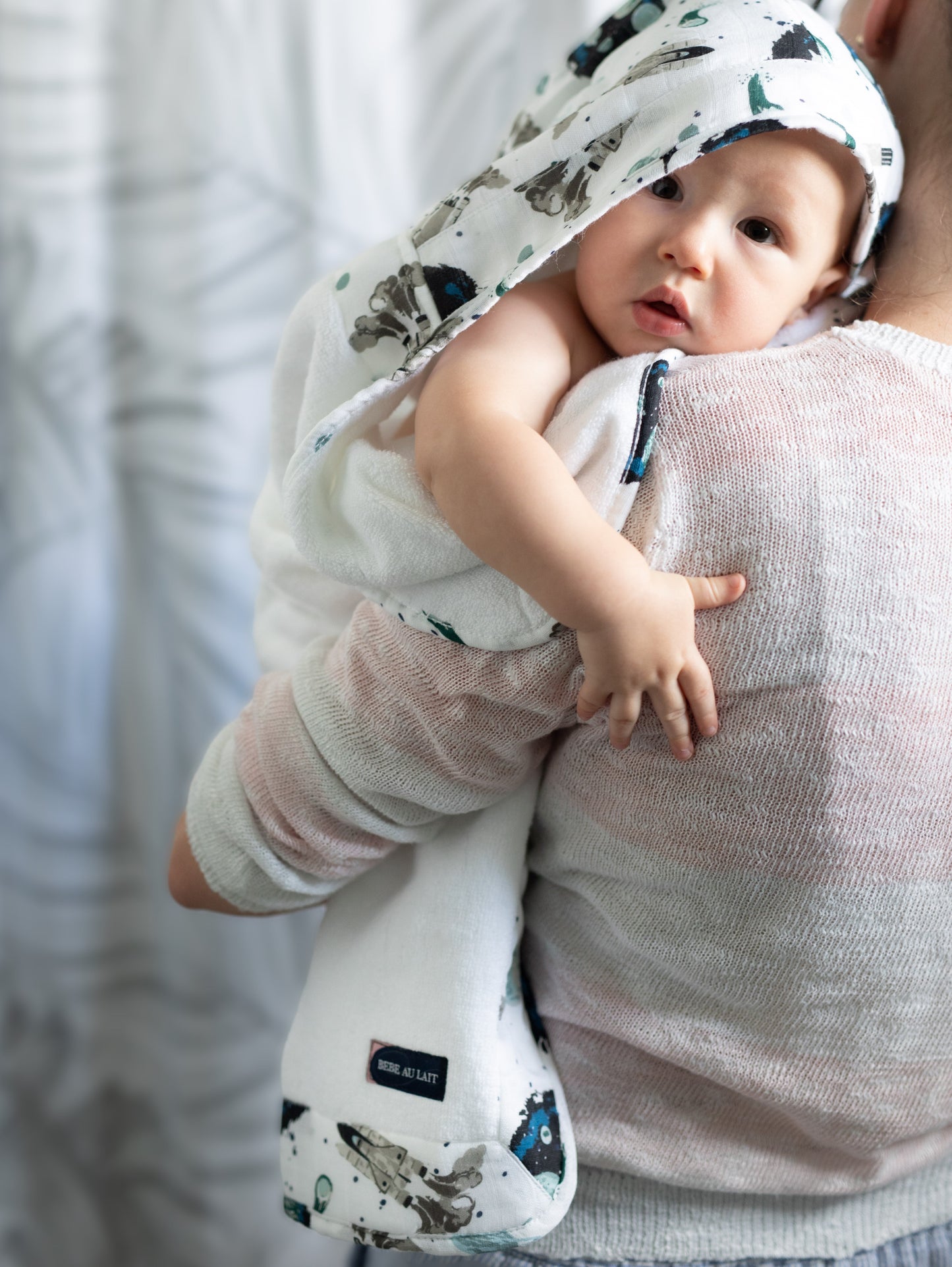 Space Baby Hooded Towel