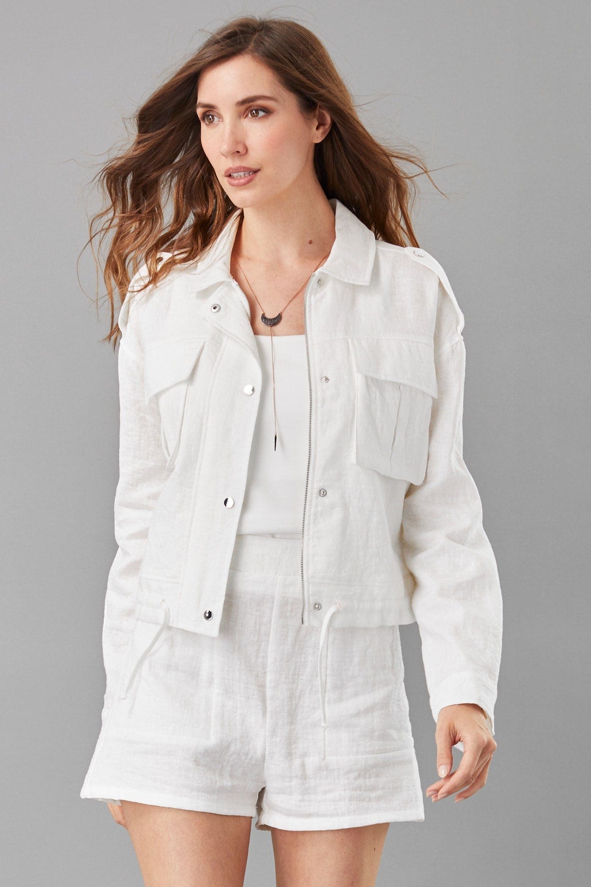 Linen Utility Jacket