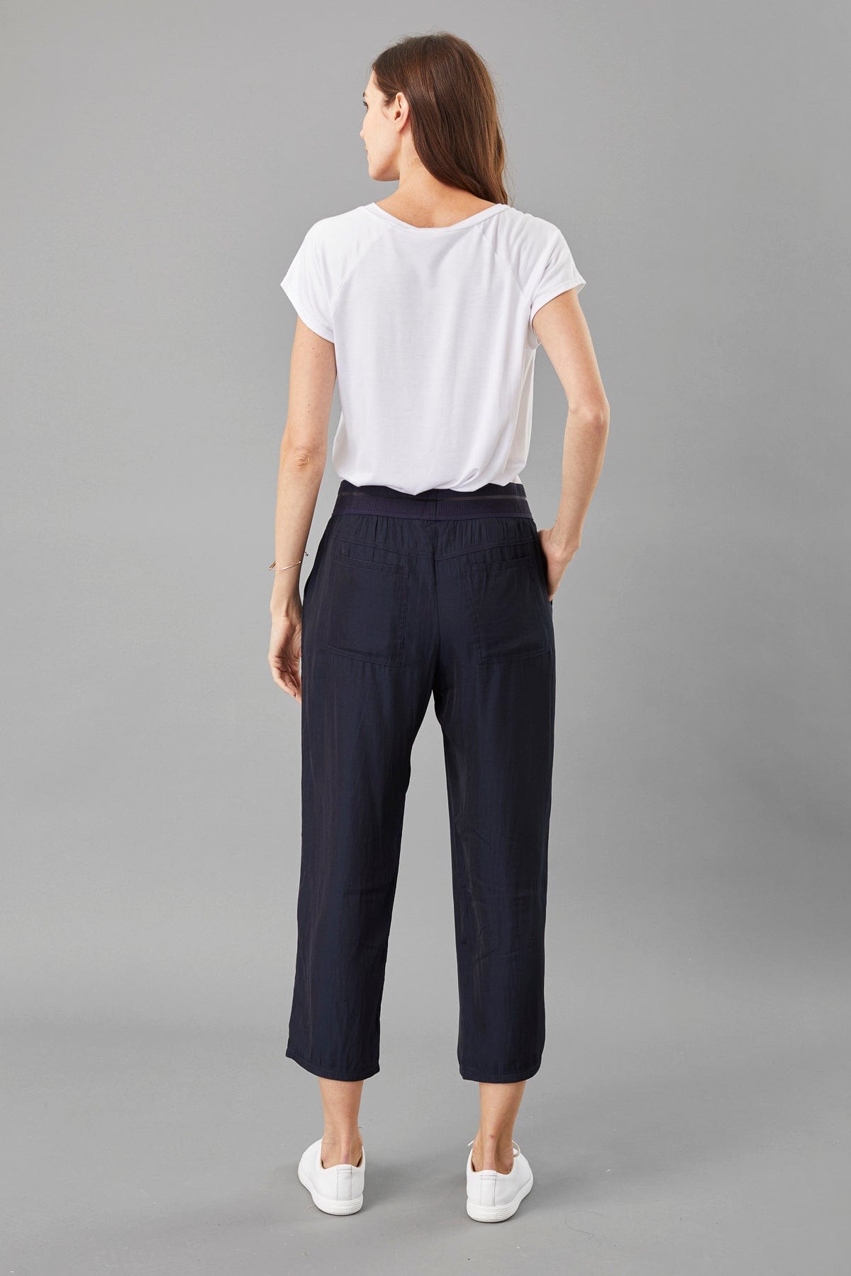 D-Satin Cropped Jogger