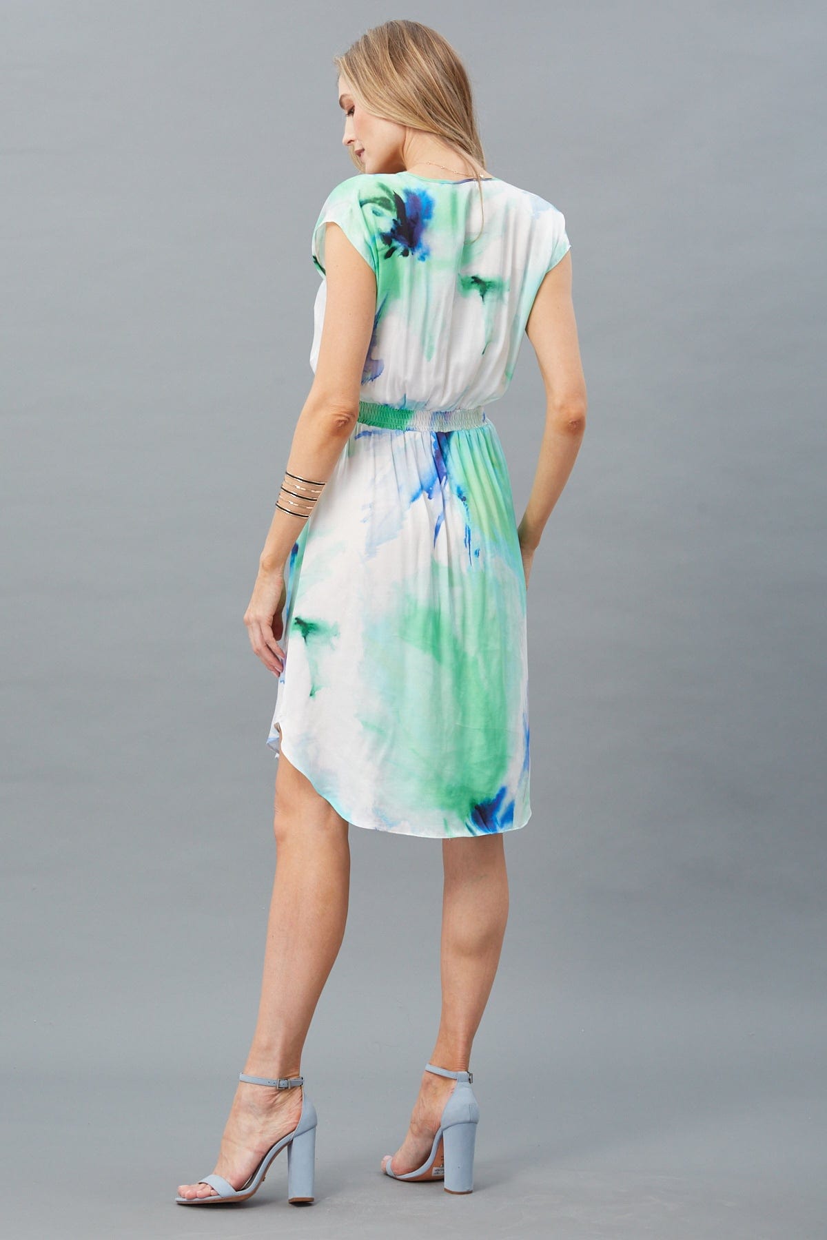 Watercolor Midi Dress