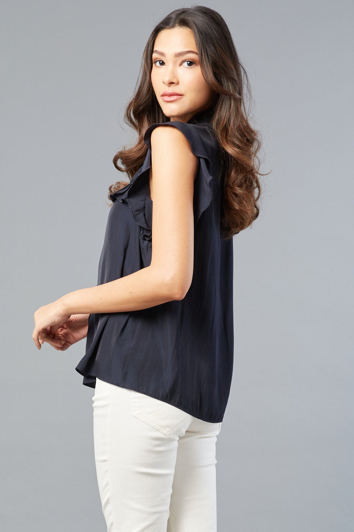 Ruffle Neck Blouse