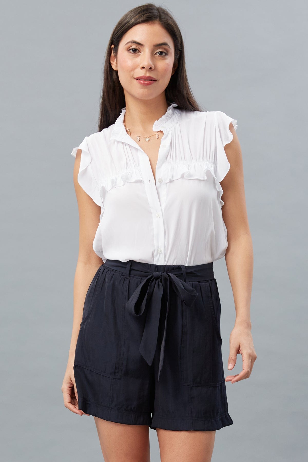 Ruffle Neck Blouse