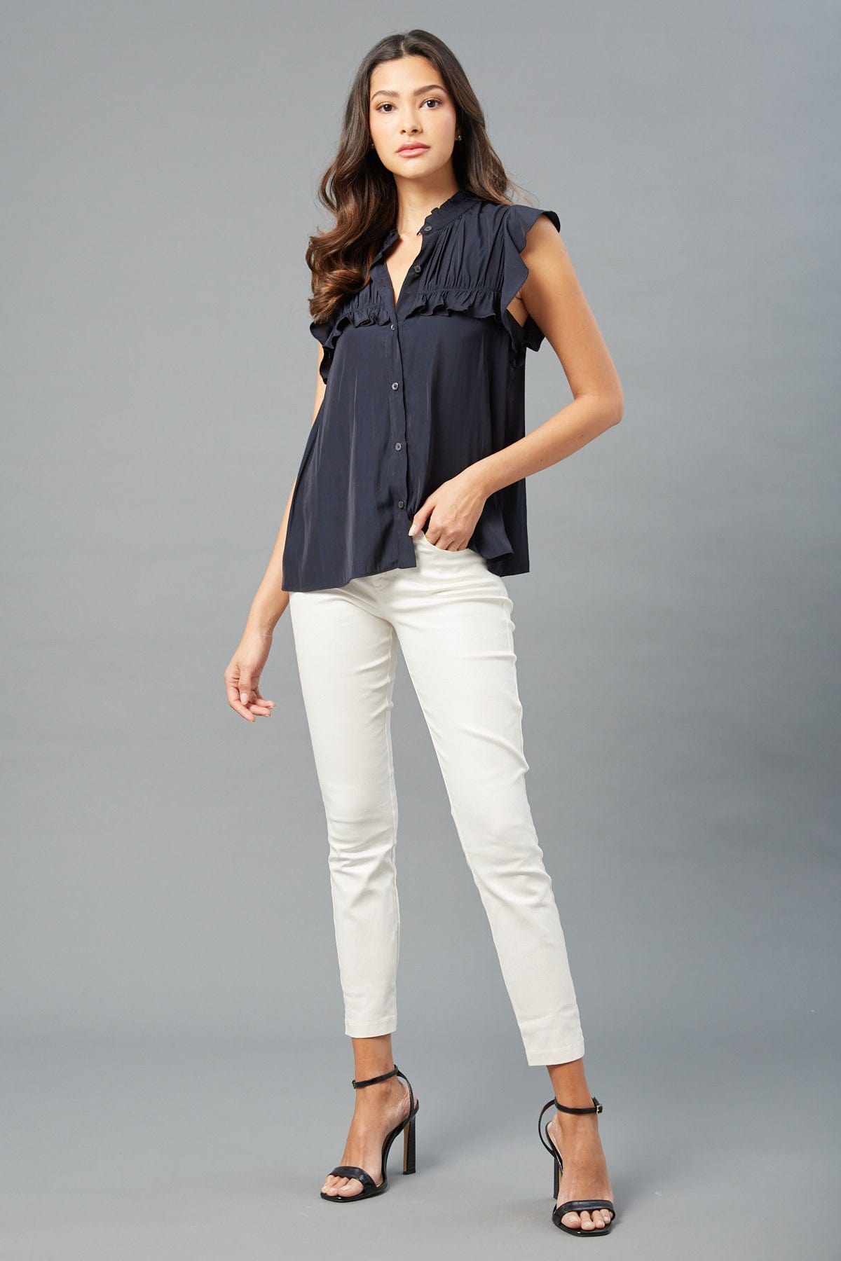 Ruffle Neck Blouse