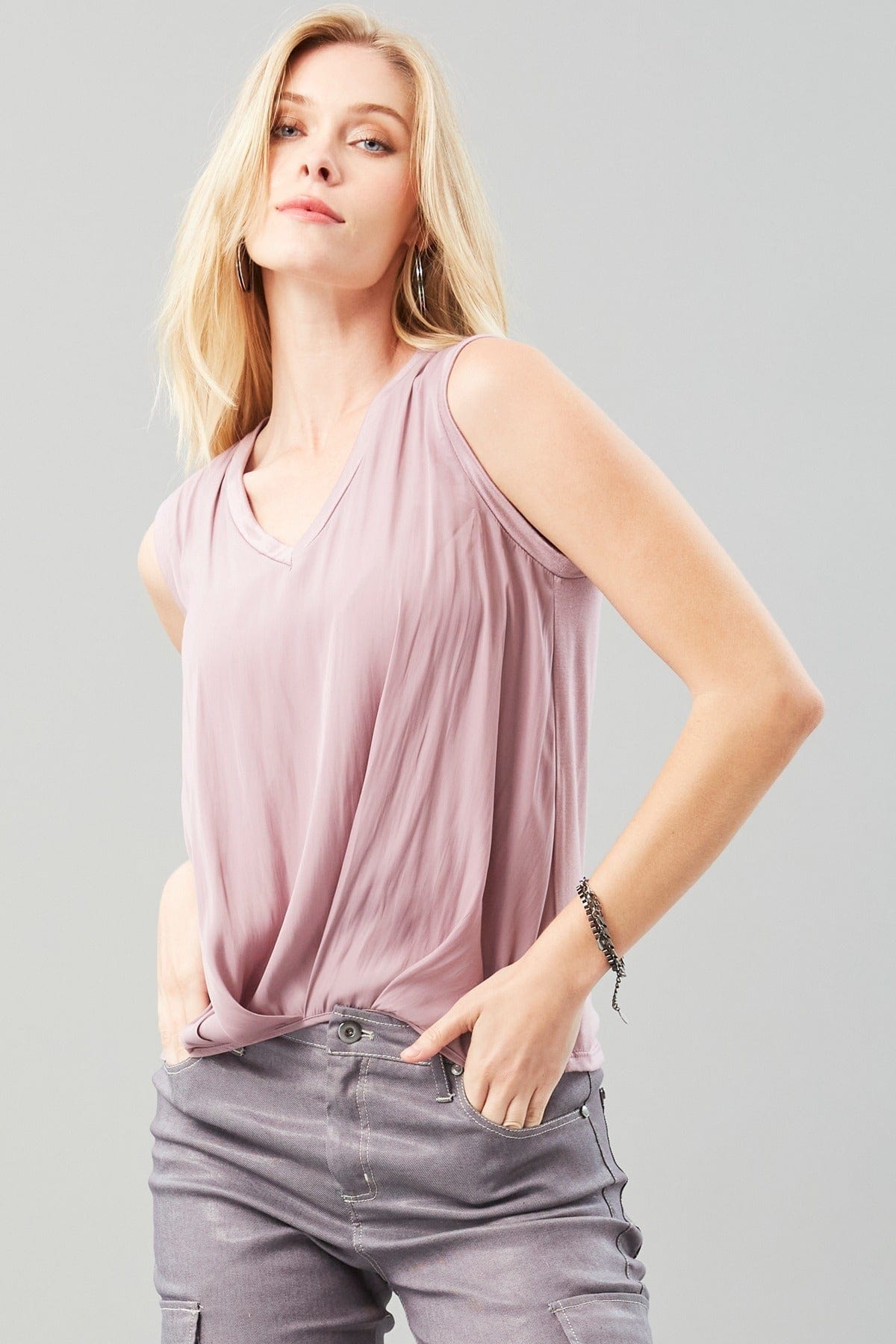 Sleeveless V-Neck Tank