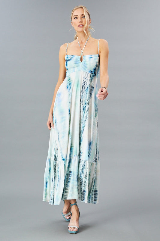 Beach Waves Tiered Maxi