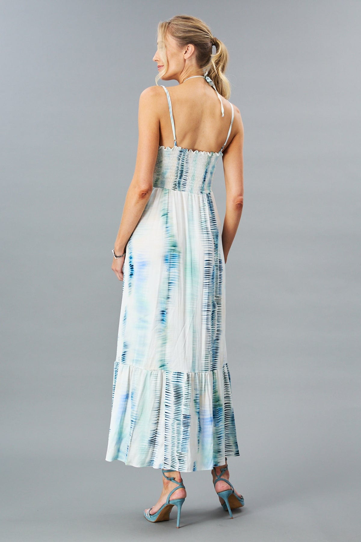 Beach Waves Tiered Maxi