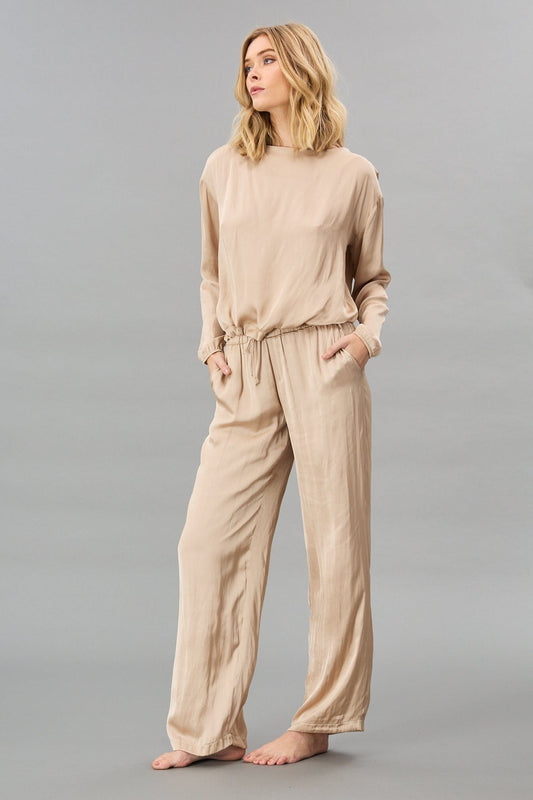 Vintage Satin Pull-on Pant