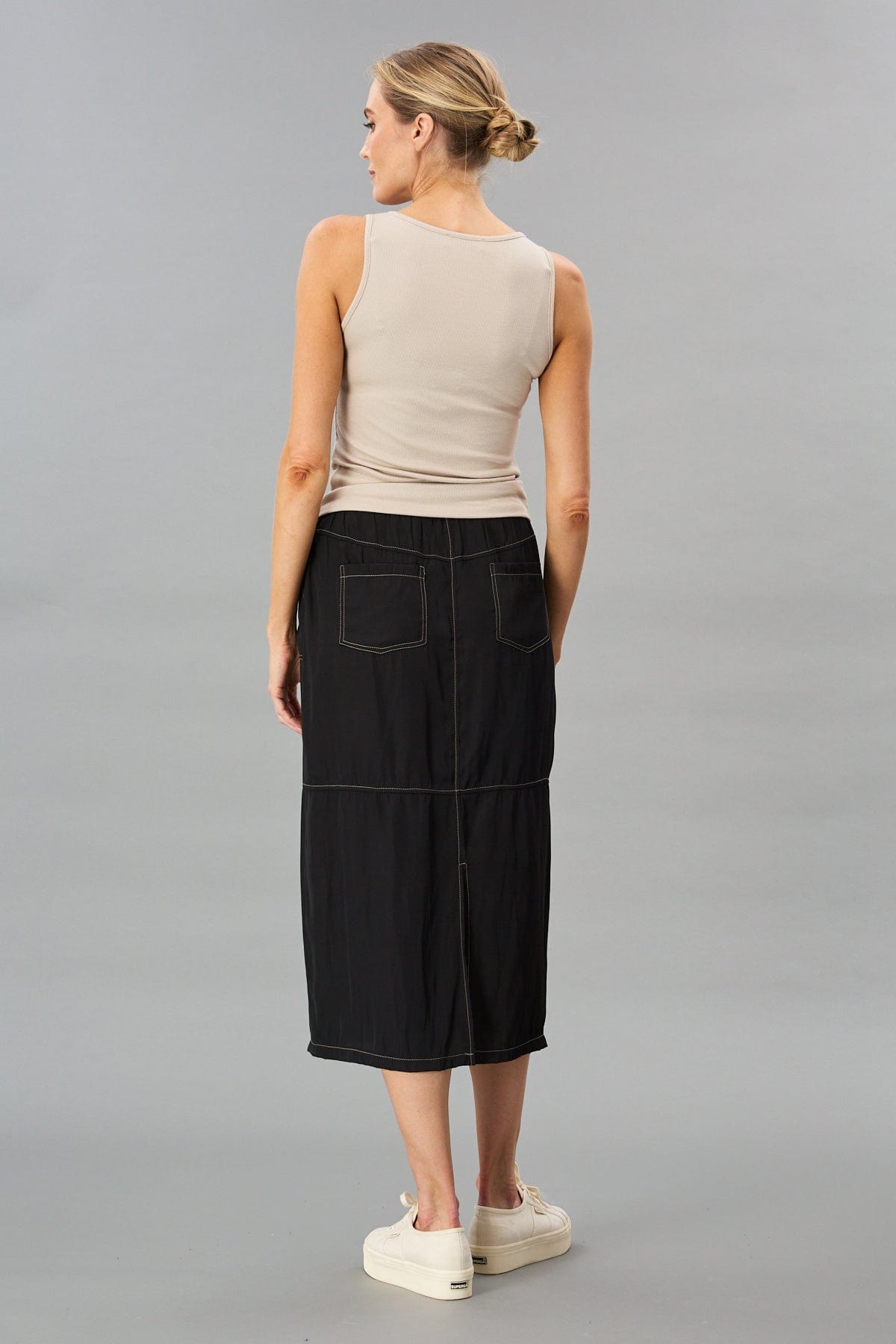 Contrast Stitch Skirt