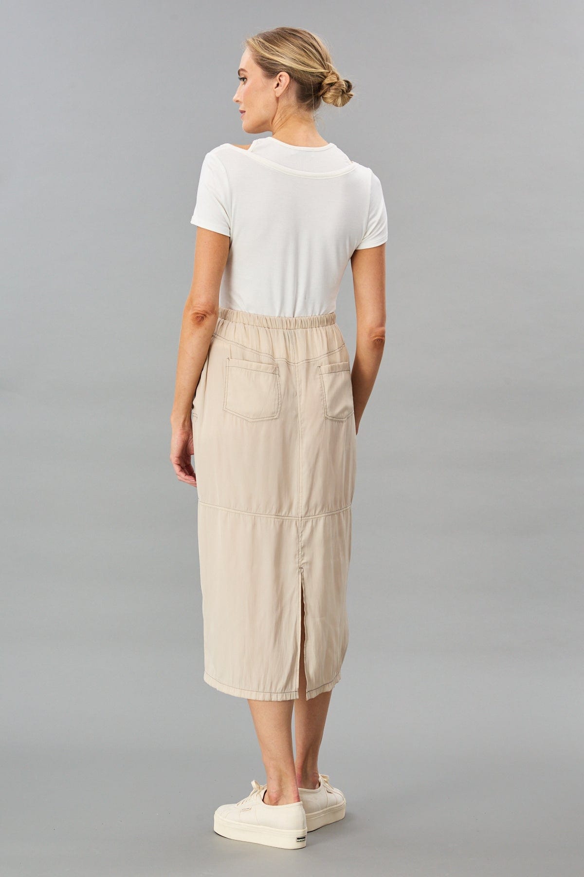 Contrast Stitch Skirt