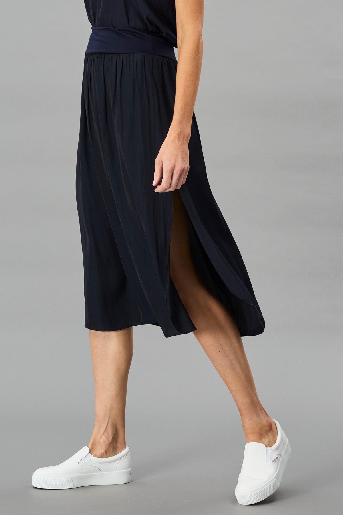 Side Slit Midi Skirt