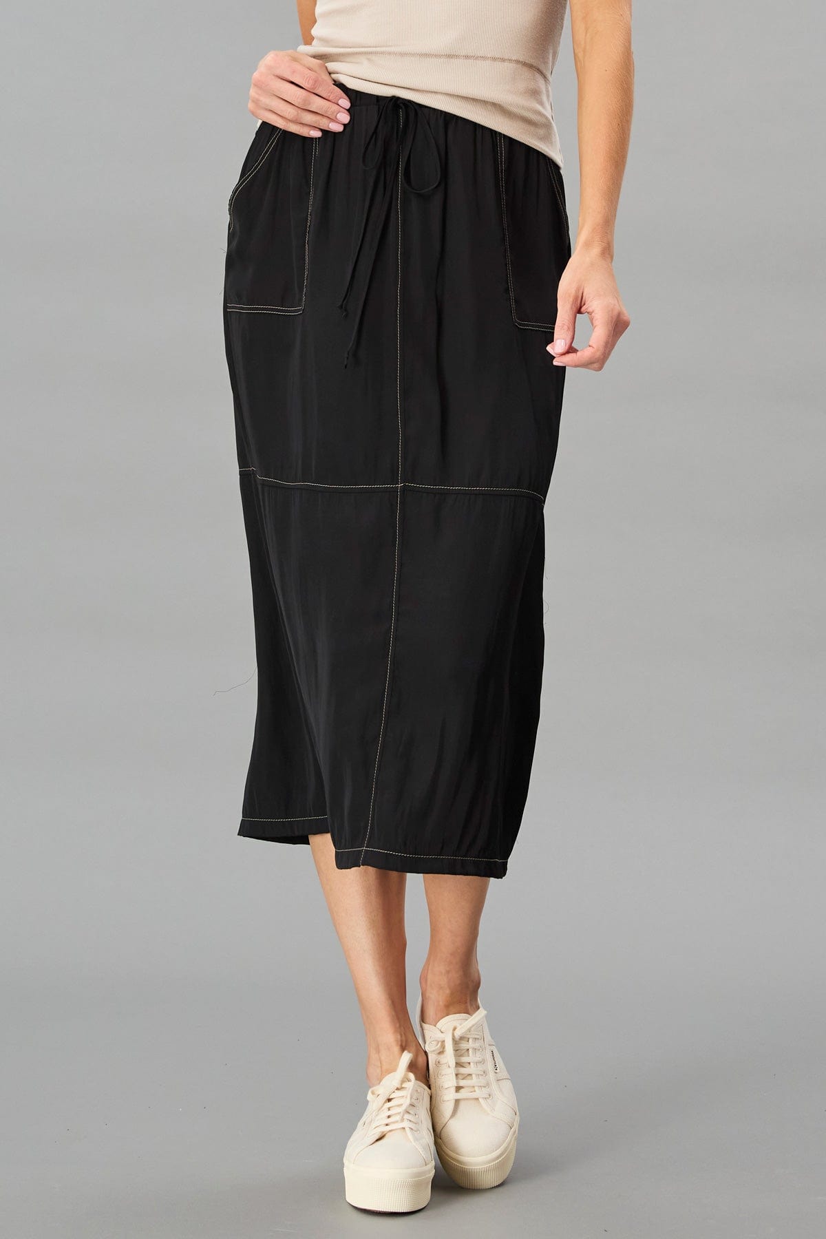 Contrast Stitch Skirt