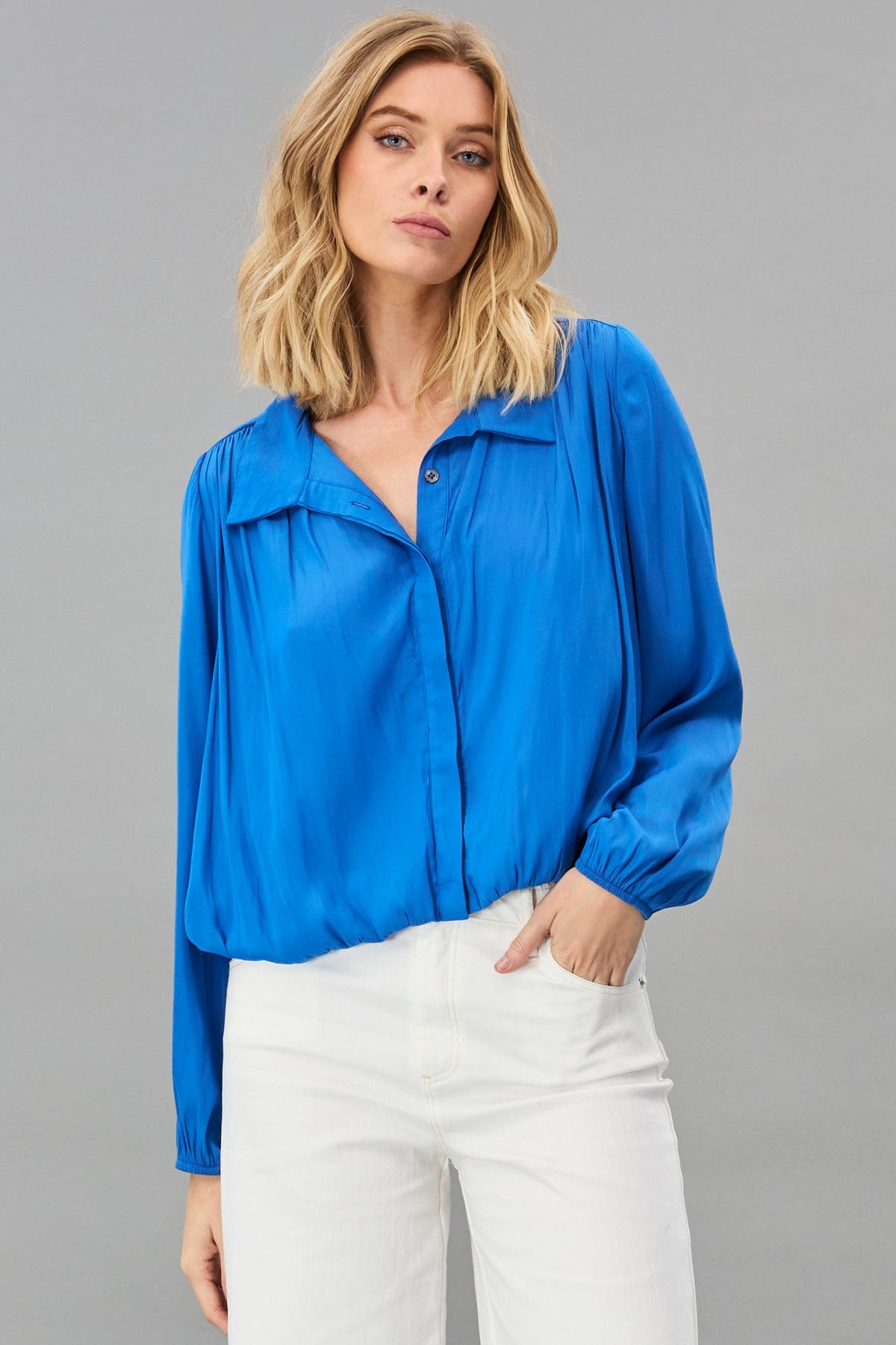 Pleated Shoulder Shirt