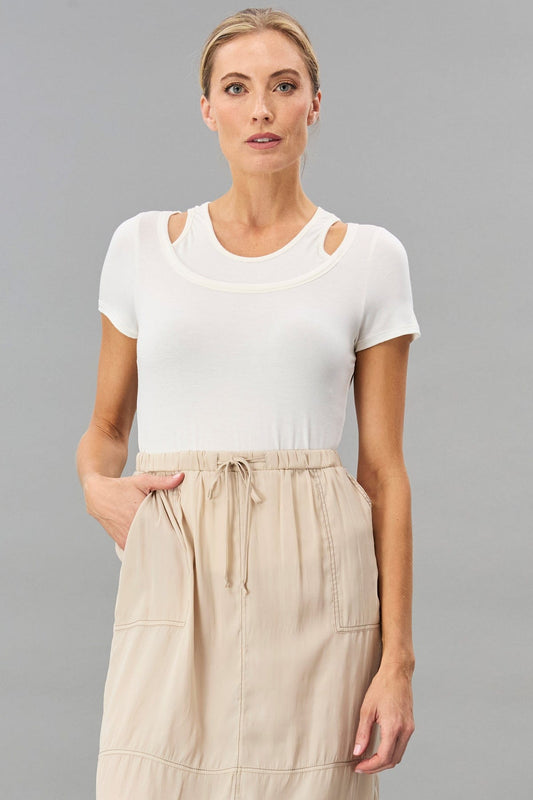 Double Neckline Top