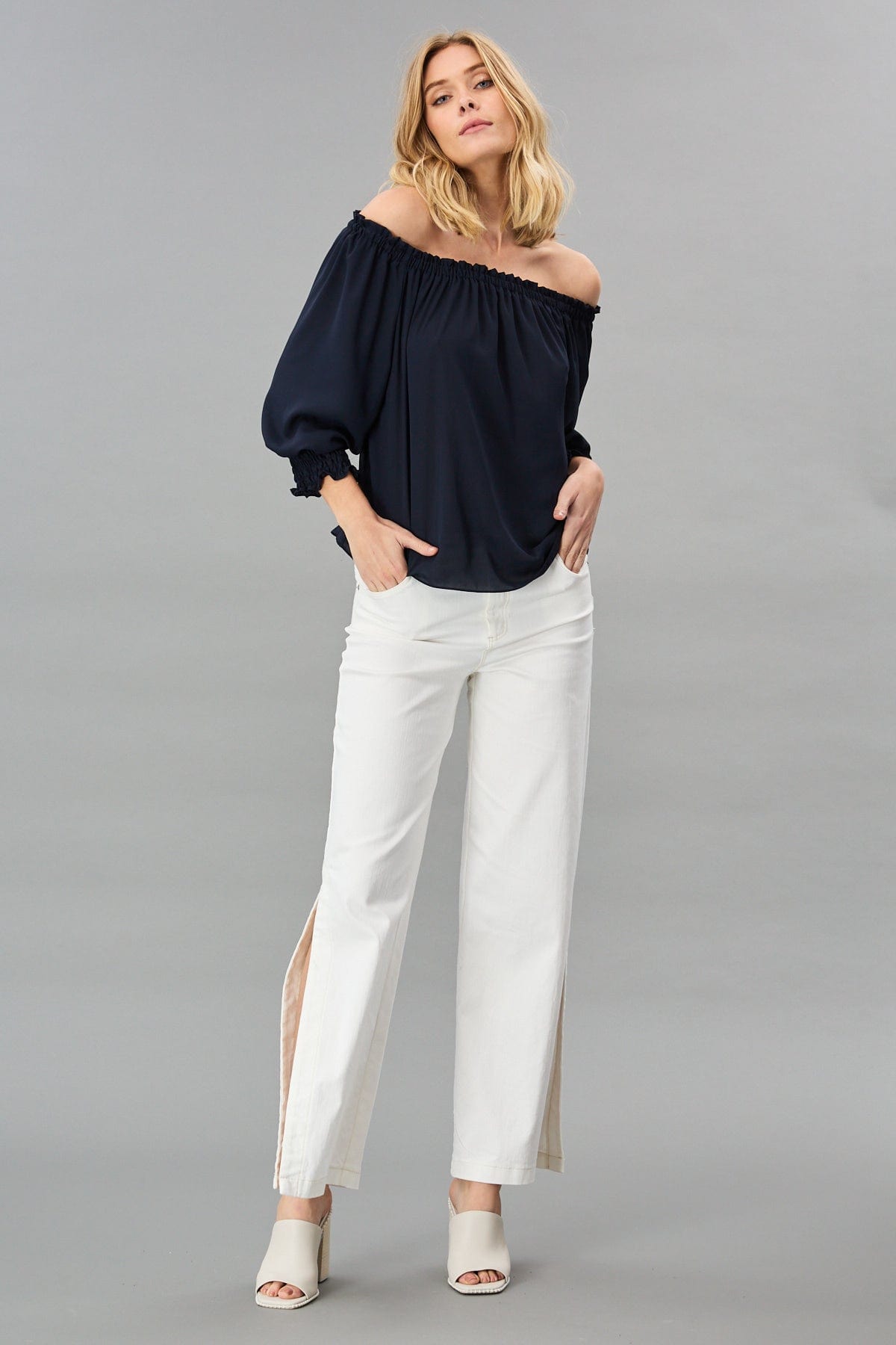 Georgette Off-Shoulder Top