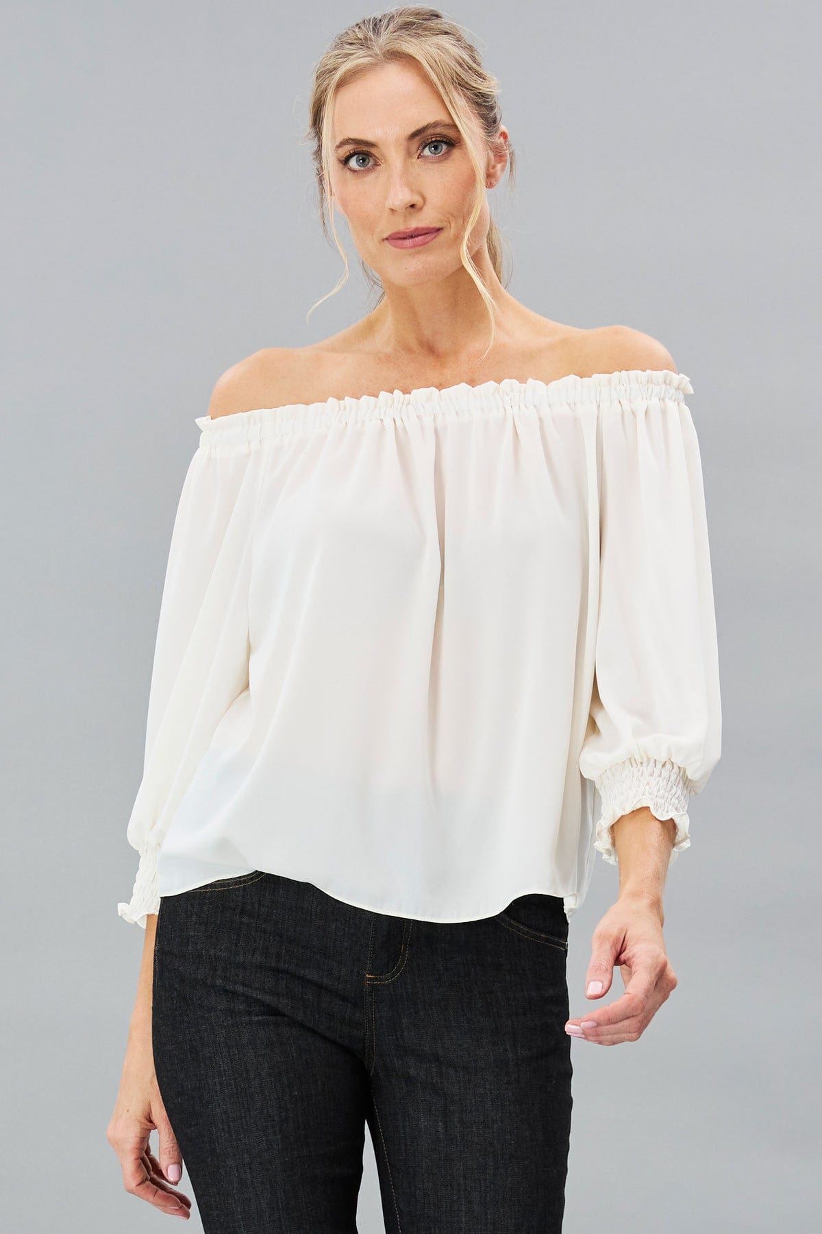 Georgette Off-Shoulder Top