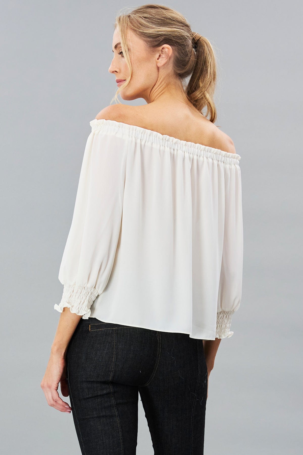 Georgette Off-Shoulder Top