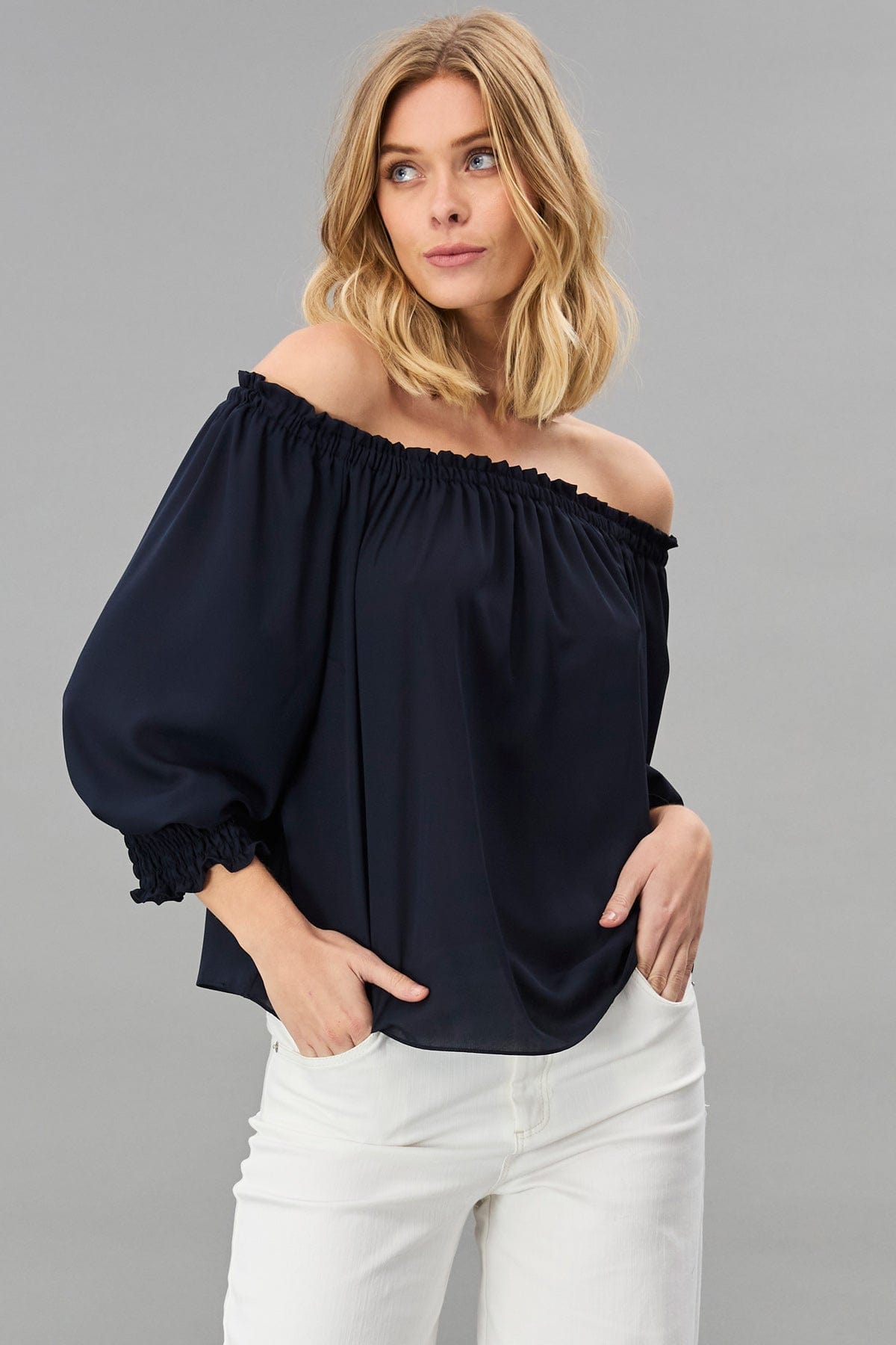 Georgette Off-Shoulder Top