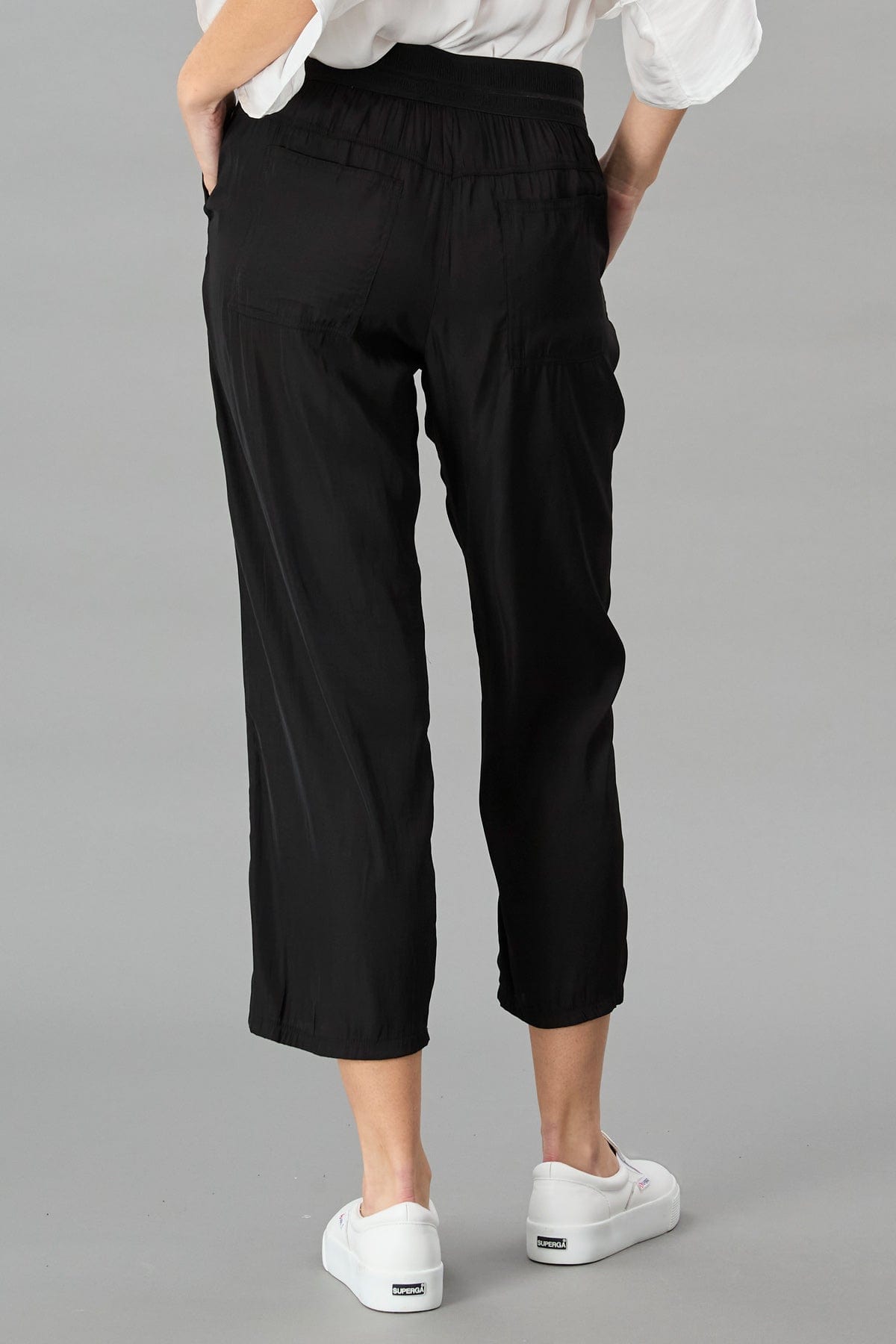 D-Satin Cropped Jogger