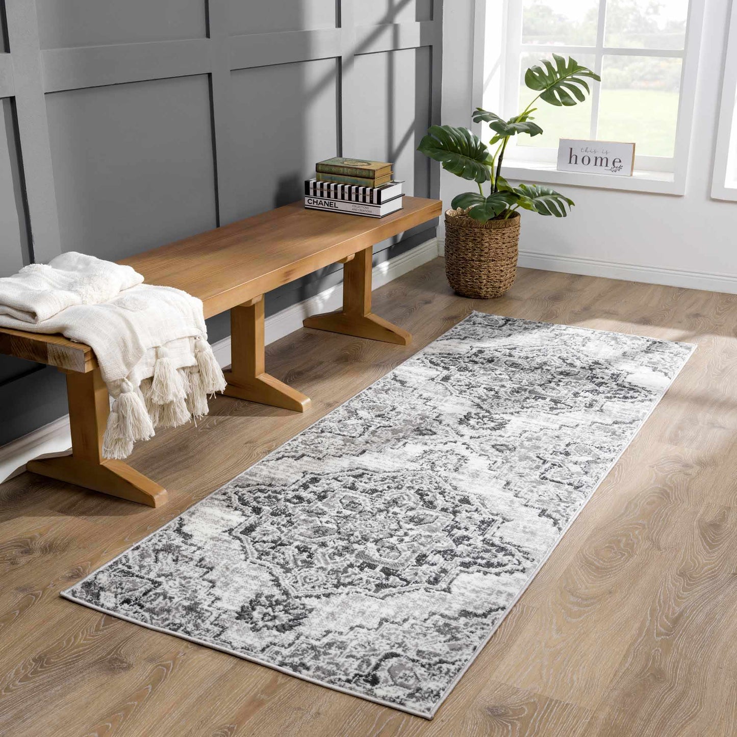 Elani Gray Medallion Rug