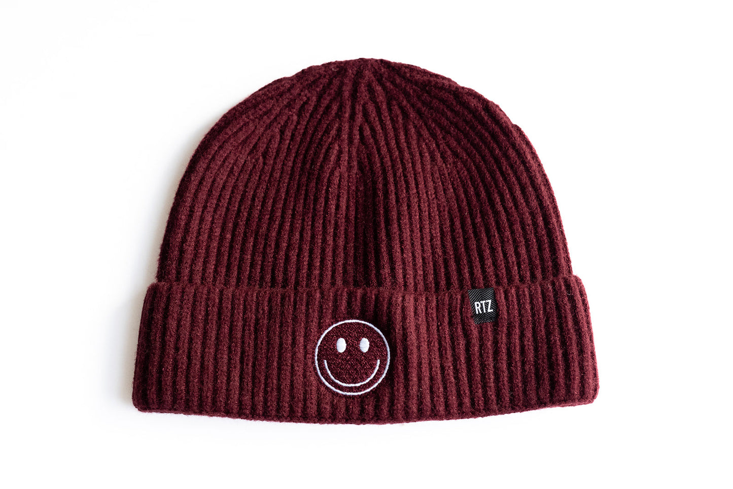 Maroon Smiley Beanie