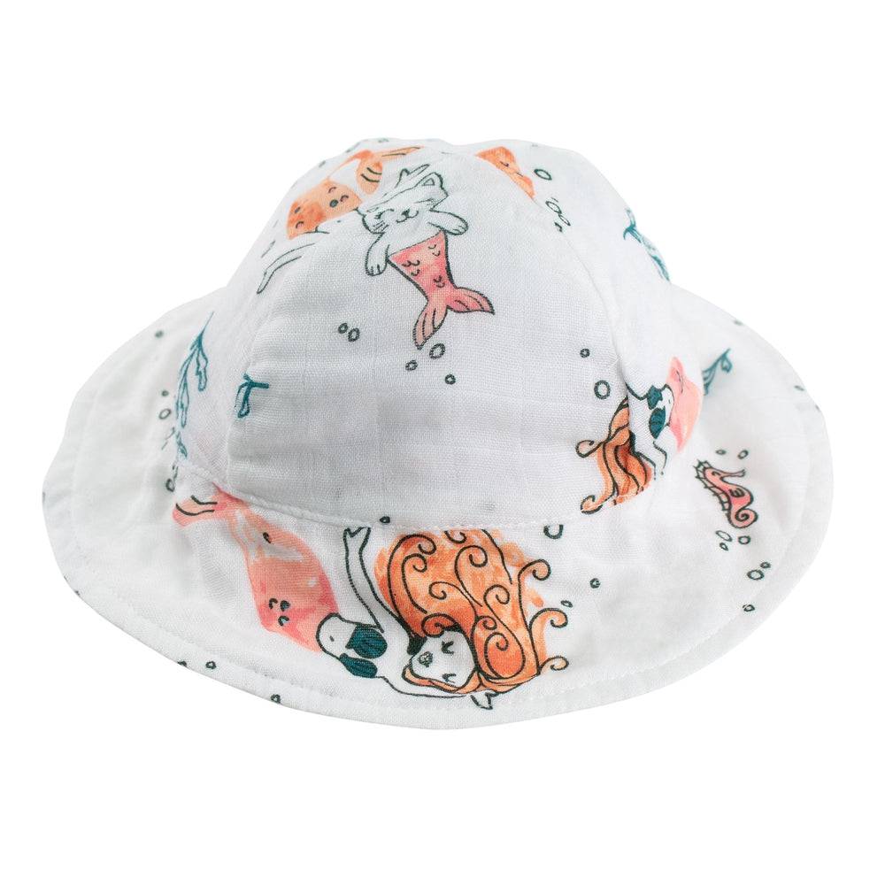 Mermaids Oh So Soft Muslin Sun Hat