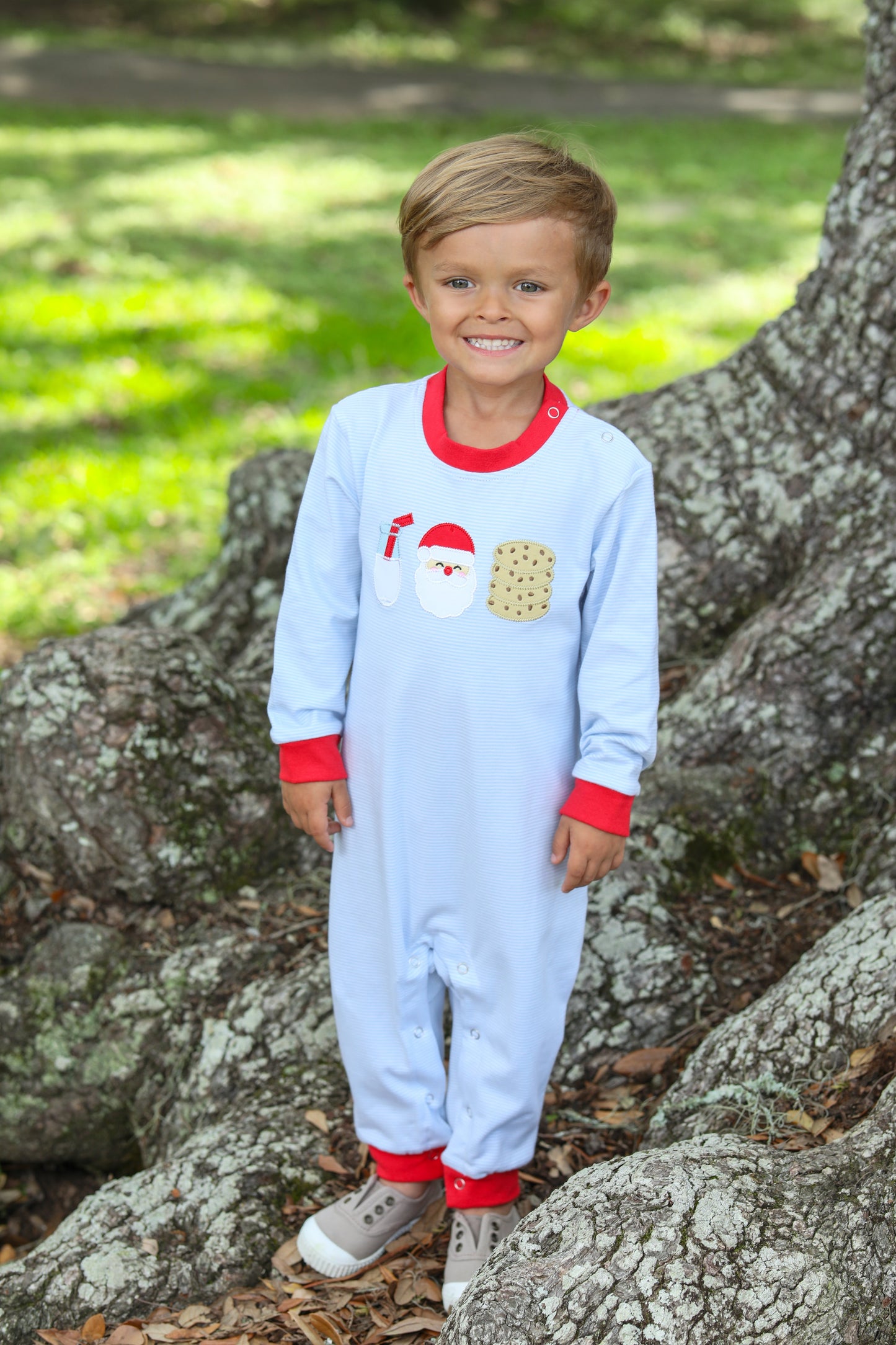 Jellybean Milk and Cookies Boys Romper