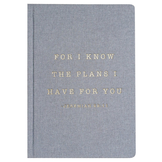 For I Know The Plans I Have For You Fabric Journal