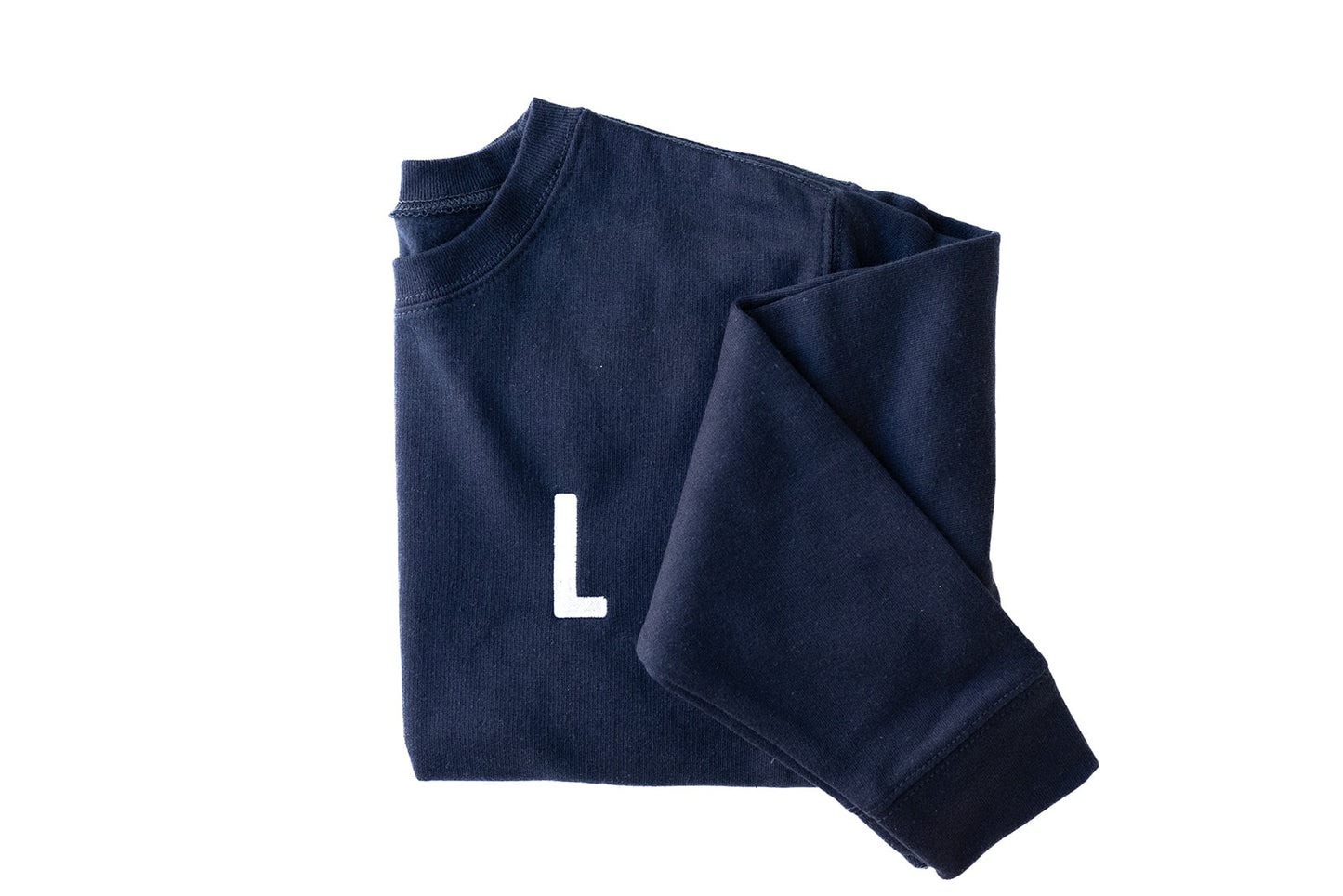 Navy Letter Sweatshirt