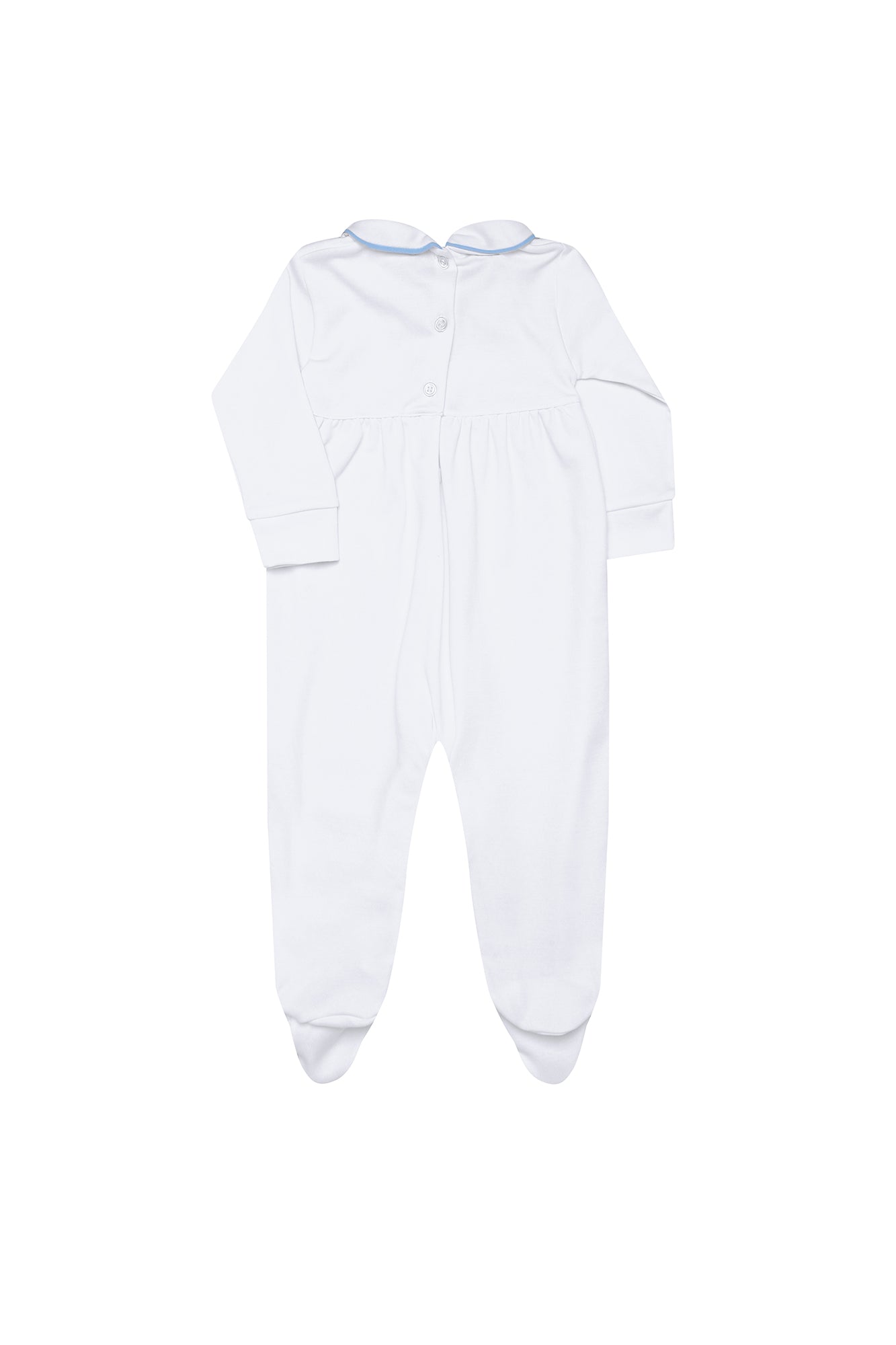 Nella Smocked Baby Boy Footie