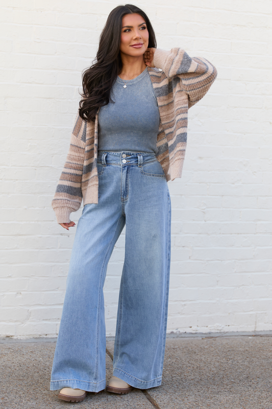 Desiree High Rise Wide Leg Jeans