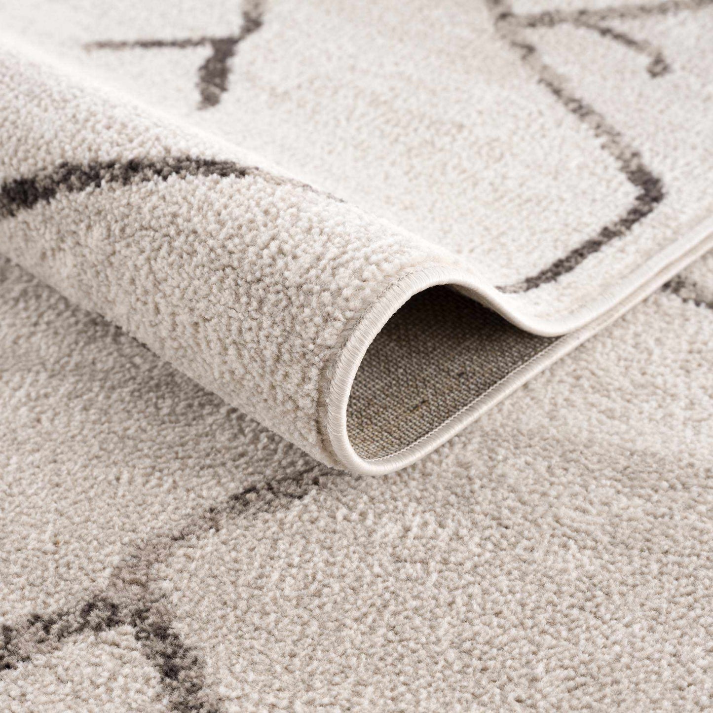 Azzan Cream & Charcoal Area Rug - Clearance