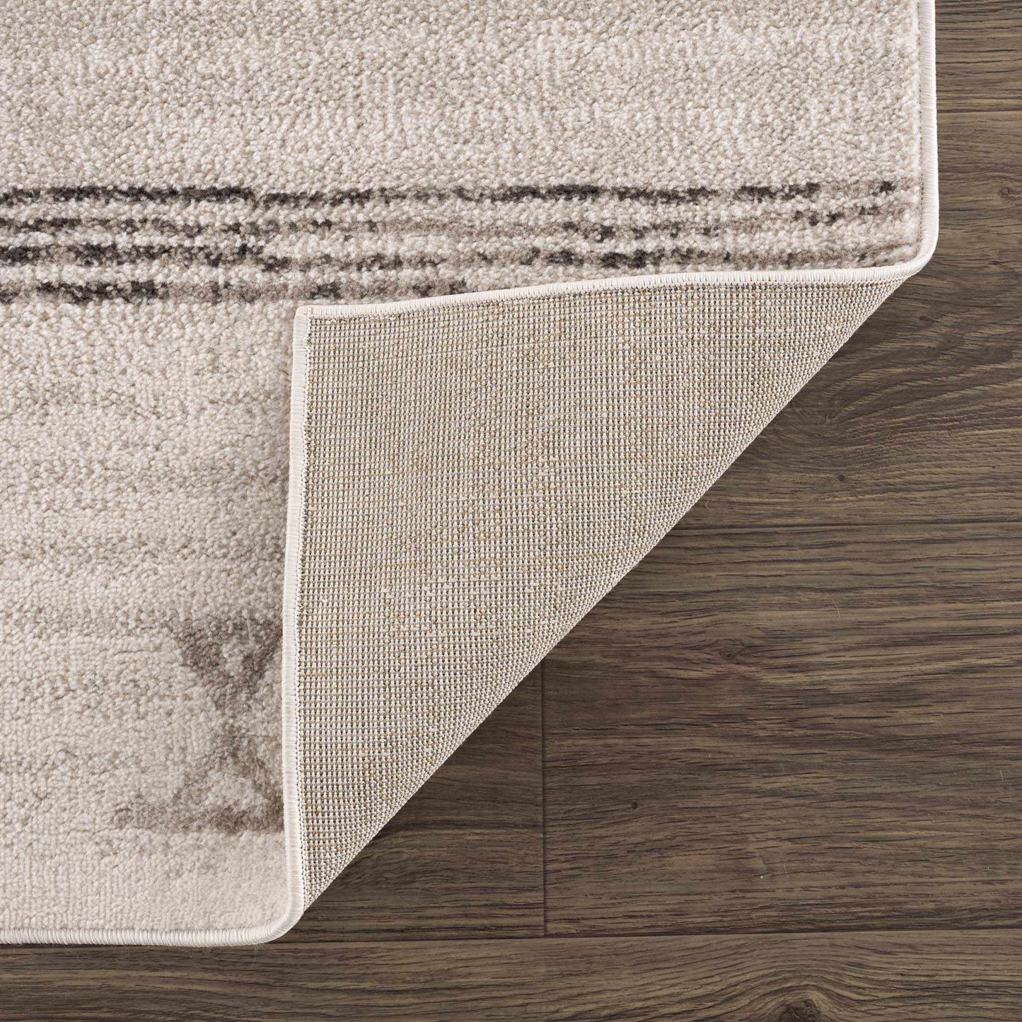 Deja Cream & Charcoal Area Rug - Clearance