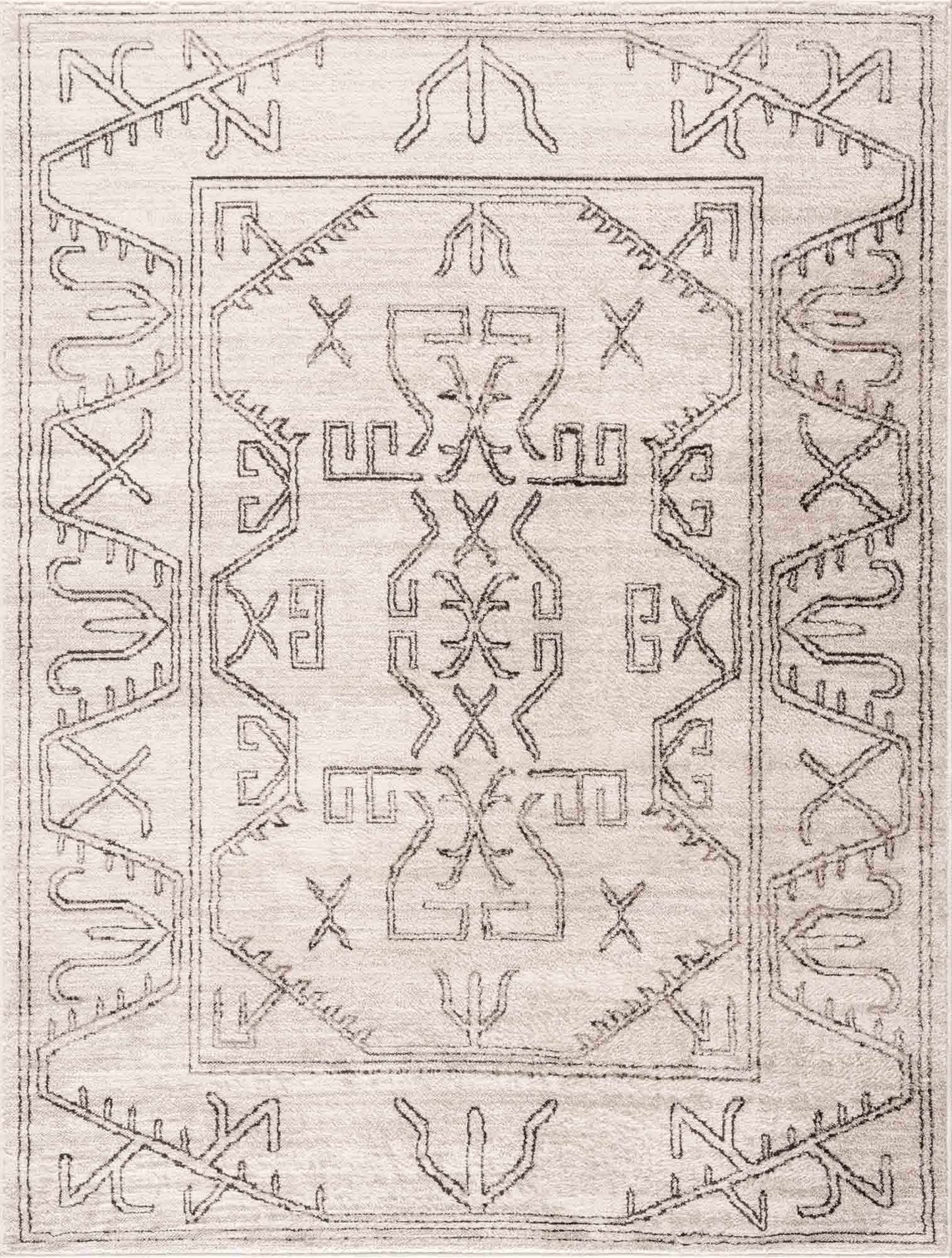 Divya Cream Tribal Area Rug - Limited Edition