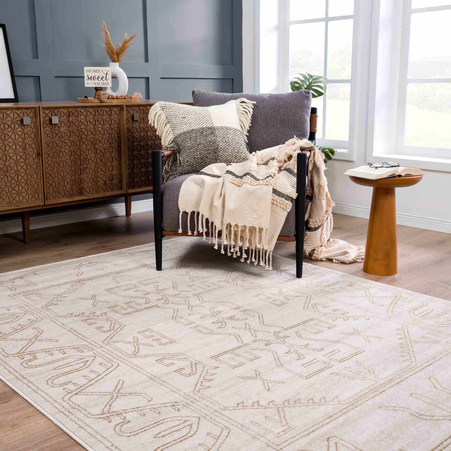 Divya Cream & Gold Area Rug - Limited Edition