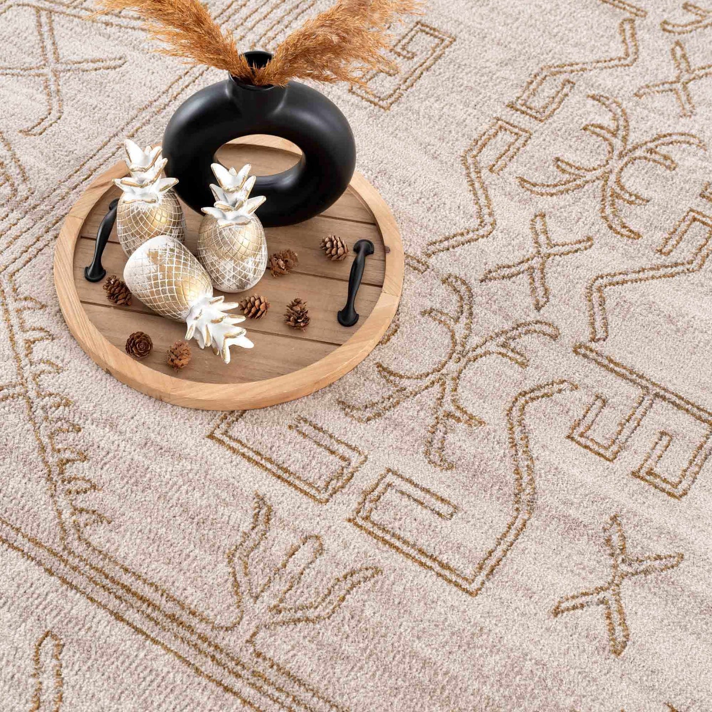 Divya Cream & Gold Area Rug - Limited Edition