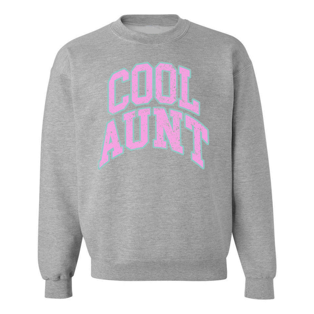 'Varsity Cool Aunt' Crewneck Sweatshirt